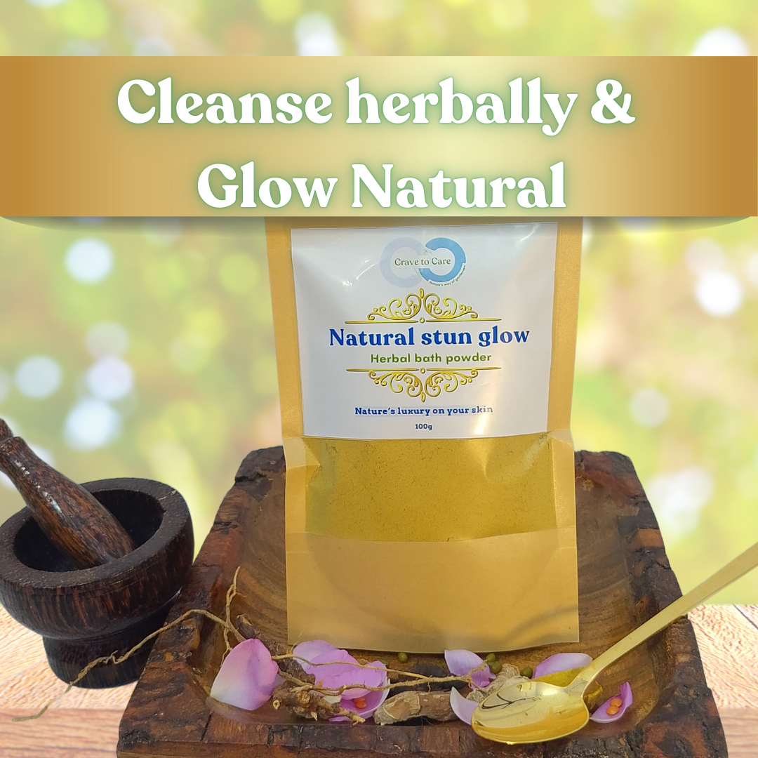 Natural Stun glow herbal bath powder