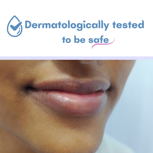 Damask rose lip balm is Dermatologically tested safe